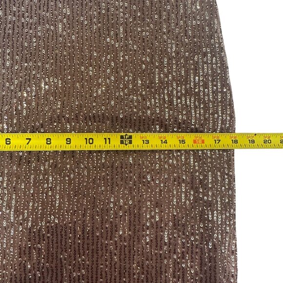 Walter Baker Crista Skirt City Sequin Mink Brown Size 4 Midi NWT MSRP $268 - Picture 13 of 14